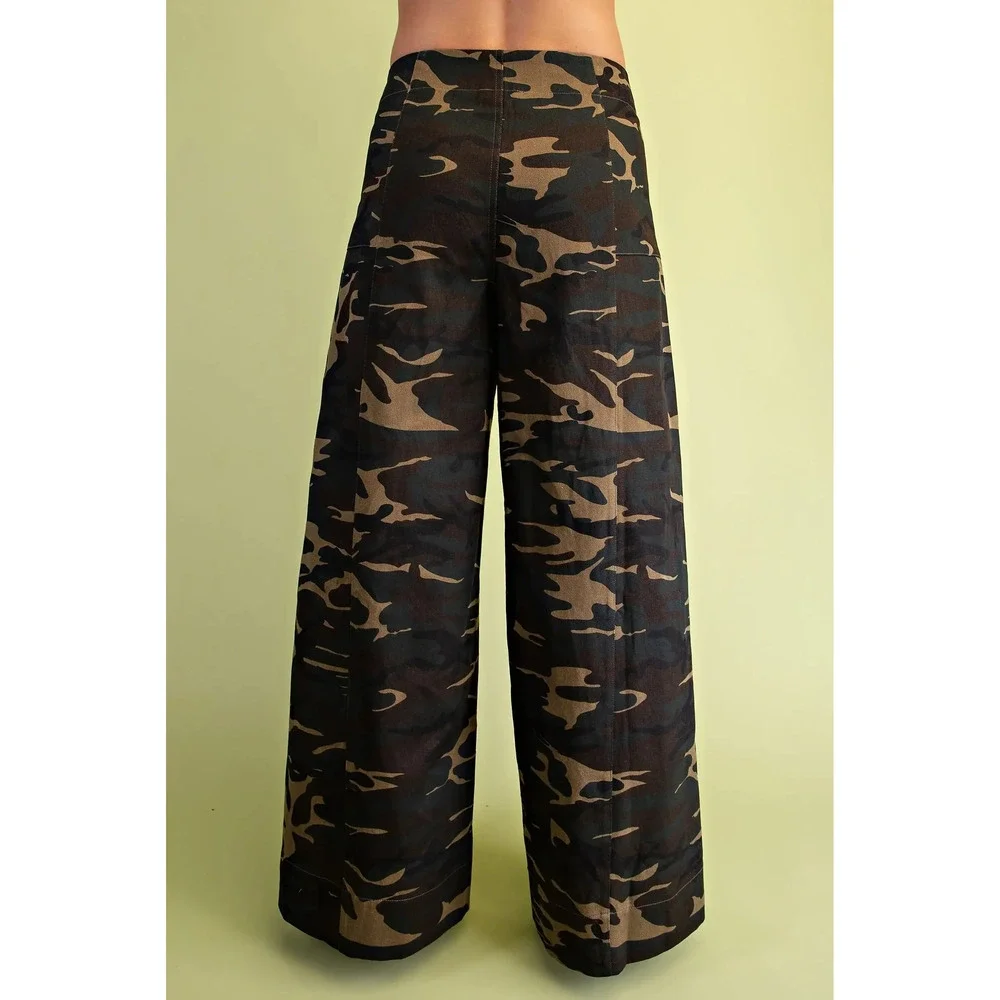 TY1249 CAMO Gigio Wide Leg Pants Denim Like Fabric Various Sizes_4